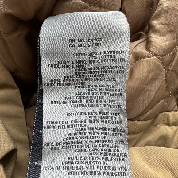 Levi’s Arctic Cloth Faux Fur Parka Jacket - Picture 6 of 6